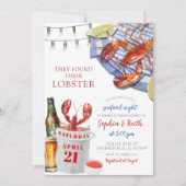 Uitnodiging voor Seafood Night Engagement Party (Voorkant)