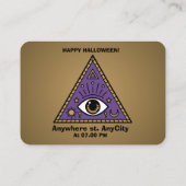 Uitnodiging voor Séance Soiree Spirit Board Informatiekaartje (Achterkant)