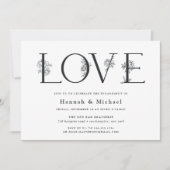 Uitnodiging voor Secret Garden Verlovingspartij (Voorkant)