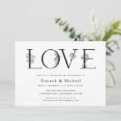 Uitnodiging voor Secret Garden Verlovingspartij (Staand voorkant)