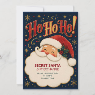 Uitnodiging voor Secret Santa cadeau-uitwisseling