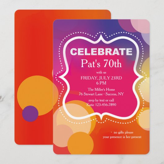 Uitnodiging voor selectiekader vieren (Voorkant / Achterkant)