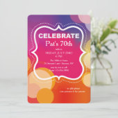 Uitnodiging voor selectiekader vieren (Staand voorkant)