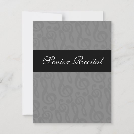 Uitnodiging voor senior muziek (Voorkant)