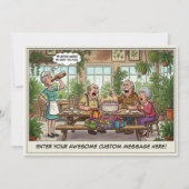Uitnodiging voor senior verjaardagsfeestje (Voorkant)