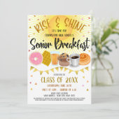 Uitnodiging voor seniorenontbijtfeest op de middel (Staand voorkant)