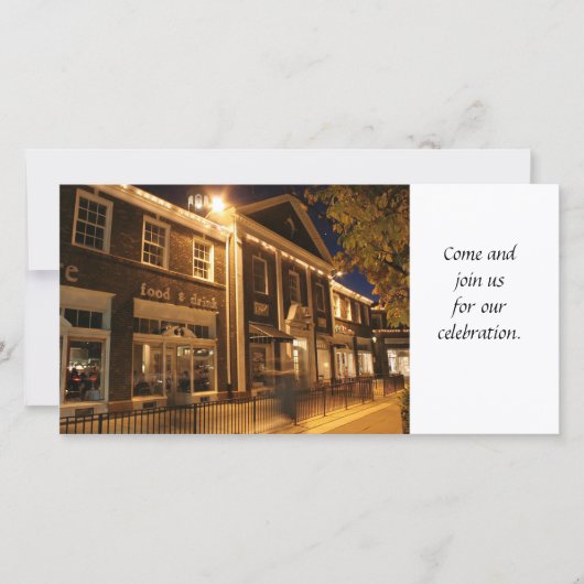 Uitnodiging voor Shaker Square-foto (Voorkant)