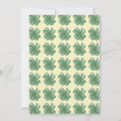 Uitnodiging voor Shamrock Gold St. Patrick's Day-f (Achterkant)