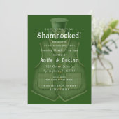 Uitnodiging voor Shamrocked St. Patrick's Day-fees (Staand voorkant)