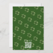 Uitnodiging voor Shamrocked St. Patrick's Day-fees (Achterkant)