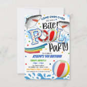 Uitnodiging voor Shark Attack Pool (Voorkant)