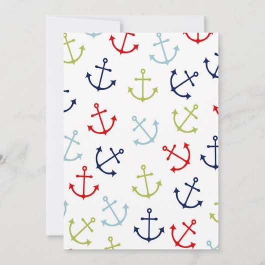 Uitnodiging voor Shark Birthday (Achterkant)