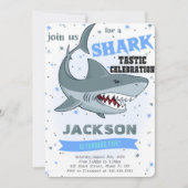 Uitnodiging voor Shark Birthday (Voorkant)