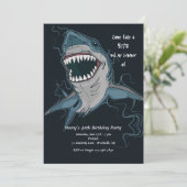 Uitnodiging voor Shark Bite (Staand voorkant)