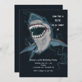 Uitnodiging voor Shark Bite (Voorkant / Achterkant)