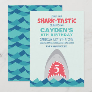 Uitnodiging voor Shark Bite sharktastsisch verjaar