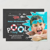 Uitnodiging voor Shark Pool-partij (Voorkant / Achterkant)