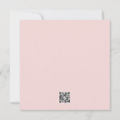 Uitnodiging voor Sheer Poinsettia Lace Blush (Achterkant)