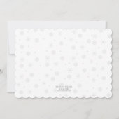 Uitnodiging voor Shimmery Blue Kerstmis (Achterkant)