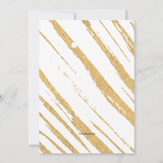 Uitnodiging voor Shining Stripes (Achterkant)