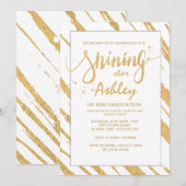 Uitnodiging voor Shining Stripes (Voorkant / Achterkant)