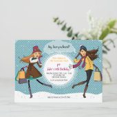 Uitnodiging voor Shopping Spree (Staand voorkant)