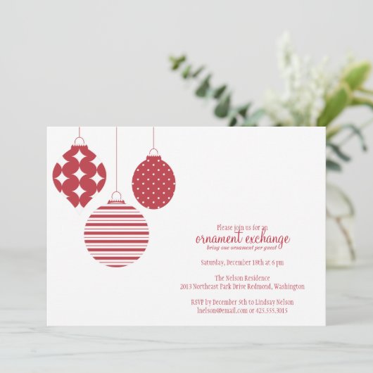 Uitnodiging voor sierpartijen (Staand voorkant)