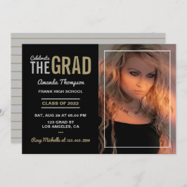 Uitnodiging voor Silver and Gold Graduation Party