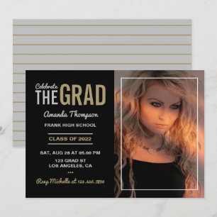 Uitnodiging voor Silver and Gold Graduation Party