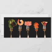 Uitnodiging voor Silver- en Black Dinner Party (Achterkant)