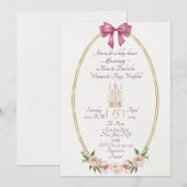 Uitnodiging voor Simple Princess baby shower (Voorkant / Achterkant)