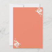 Uitnodiging voor sinaasappel- en goudbruiloft (Achterkant)