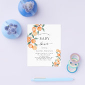 Uitnodiging voor sinaasappels Baby shower Flyer (Enkel)