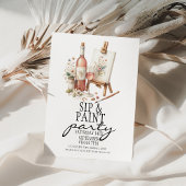 Uitnodiging voor Sip en Schilderfeestje