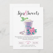 Uitnodiging voor Sips & Sweets (Voorkant / Achterkant)