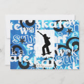 Uitnodiging voor Skateboard Party (Achterkant)