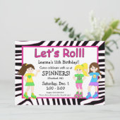 Uitnodiging voor SkateParty (Staand voorkant)