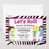 Uitnodiging voor SkateParty (Voorkant / Achterkant)