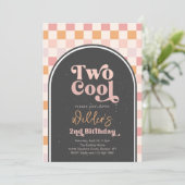 Uitnodiging voor Skater van TWO Cool Girl | Girl C (Staand voorkant)