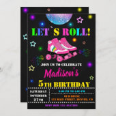 Uitnodiging voor Skateverjaardagsuitnodiging Uitno (Voorkant / Achterkant)