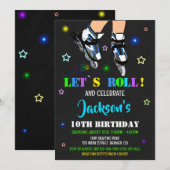 Uitnodiging voor Skateverjaardagsuitnodiging Uitno (Voorkant / Achterkant)