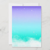 Uitnodiging voor Sky Design Wedding (Achterkant)