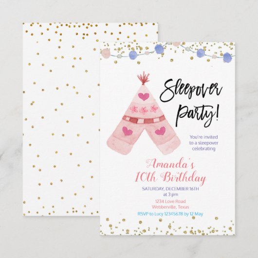 Uitnodiging voor slapende partij (Voorkant / Achterkant)