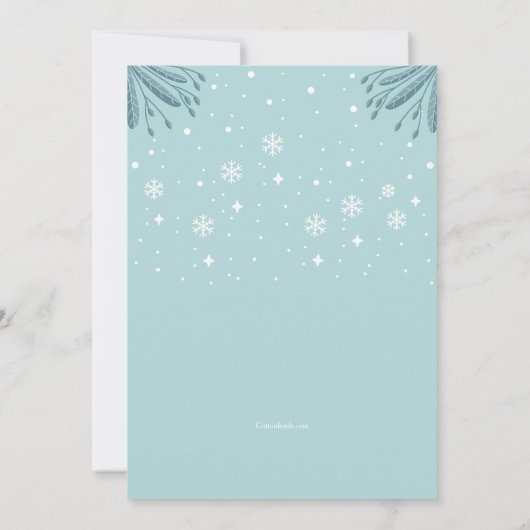 Uitnodiging voor sleeënde kinderen (Achterkant)