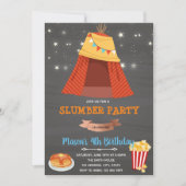 Uitnodiging voor sleepover (Voorkant)