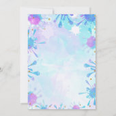 Uitnodiging voor slijm verjaardagsfeestje (Achterkant)