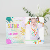 Uitnodiging voor slijmfoto's (Staand voorkant)