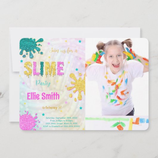 Uitnodiging voor slijmfoto's (Voorkant)