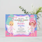 Uitnodiging voor Slumber-feestdag (Staand voorkant)