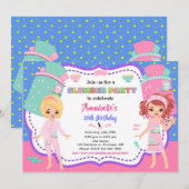 Uitnodiging voor Slumber-feestdag (Voorkant / Achterkant)